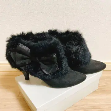 퍼가 달린 부티 23.5cm