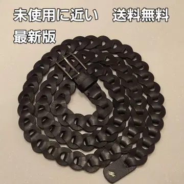 라이프 Llife LEATHER CHAIN BELT SHADE Gray