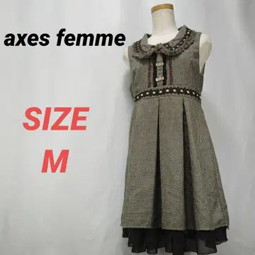 axes femme 엑시즈팜 슬리브리스 원피스 프릴 꽃 장식
