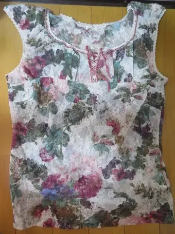 IKUKO 꽃무늬 탱크탑