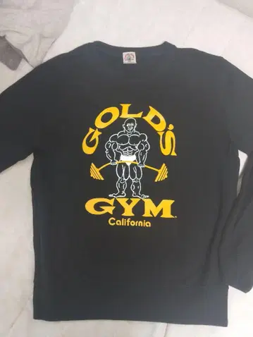GOLD'S GYM 블랙 맨투맨 트레이닝복 M