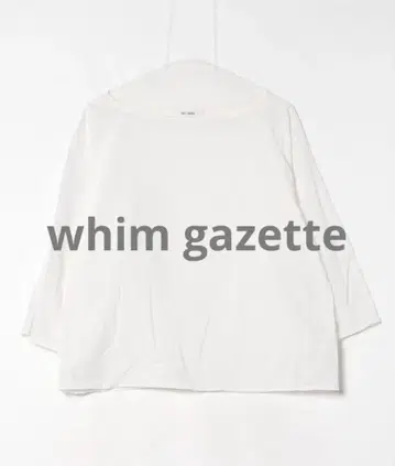 whim gazette 윔 가젯 7부 소매 블라우스 브라우징 화이트