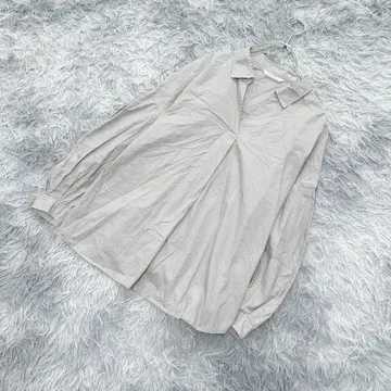 고품질] Lugnoncure 긴팔 블라우스 개더링 (F) 캐주얼 단 하나