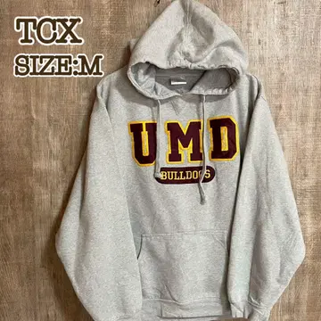구제 의류 TCX APPAREL 칼리지 맨투맨 풀오버 후드티 M