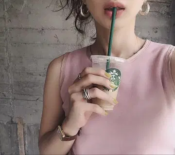 manon fripes 핑크 탱크탑