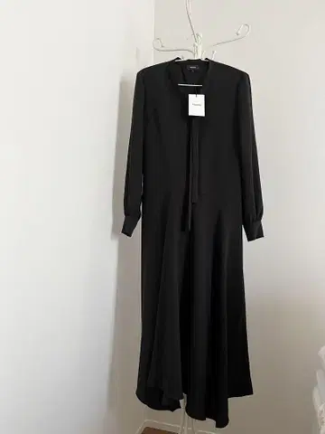 Theory 블랙 롱 드레스