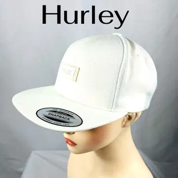 Hurley 할리 화이트 스냅백 캡