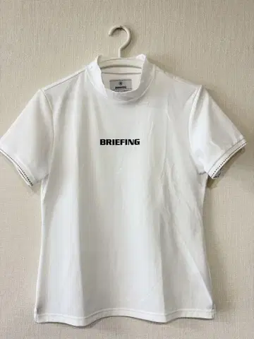 BRIEFING 화이트 피케 셔츠