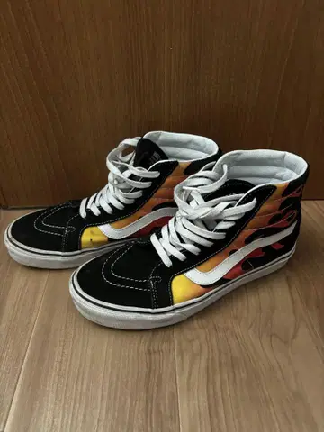 Vans Sk8-Hi 프레임 파이어 패턴 27cm