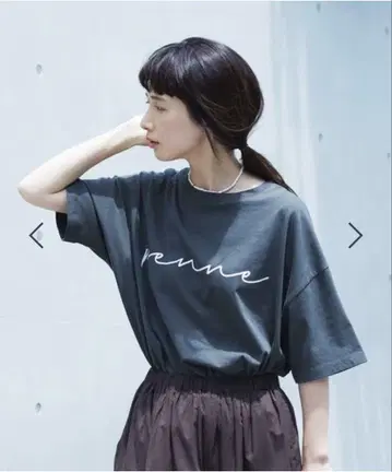 모듬 로고 프린트 티셔츠 natural by clip F 사이즈