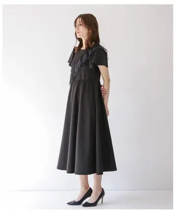UV 차단 98% 접촉 냉감 하이 스트레치 플레어 원피스