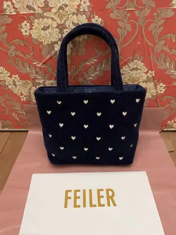 FEILER 라브라리 하트 백 네이비