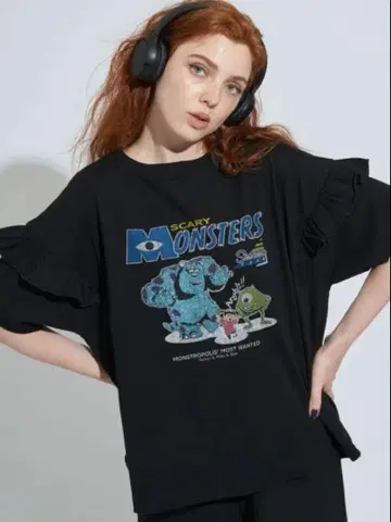 새상품급 아메리칸 홀릭 프릴 티셔츠 몬스터 주식회사