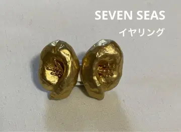 빈티지 SEVEN SEAS 골드 빅 사이즈 귀찌