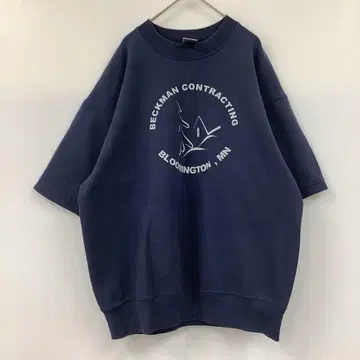 FRUIT OF THE LOOM 반팔 맨투맨 프린트 90s USA제