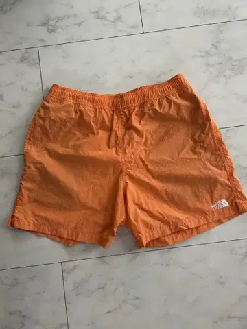 노스페이스 오렌지 숏팬츠 XL