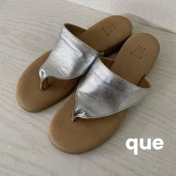 que 실버 플립플랍 23.5