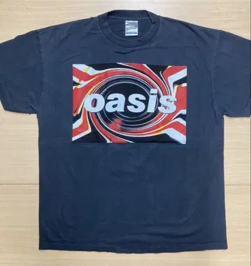 oasis XL 유니언 잭 티셔츠