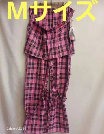 MAD 남성용 타탄 체크 본지티 팬츠 핑크 M
