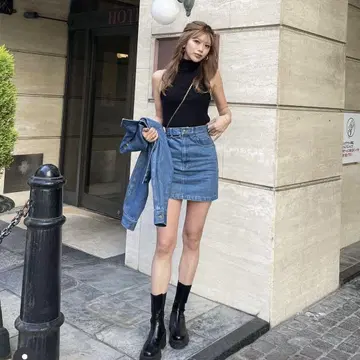 디아테 아메리칸 슬리브 터틀넥 톱스