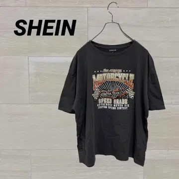 SHEIN 티셔츠 컷소프린트 구제 의류 빈티지 패션 아메카지