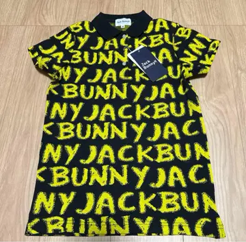 Jack Bunny!! 피케 셔츠 사이즈 0 블랙/옐로우 컬러 여성용