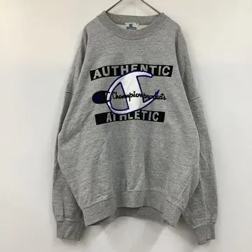 Champion AUTHENTIC 긴팔 맨투맨 자수 로고 USA제