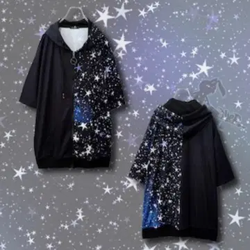 HALF SLEEVE TWOTONE ZIP OUTER NieR 코스모