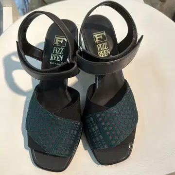 Fizz Reen 컴포트 샌들 22.5cm 다크 그린