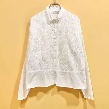 YACCO MARICARDO 핀턱 셔츠 화이트