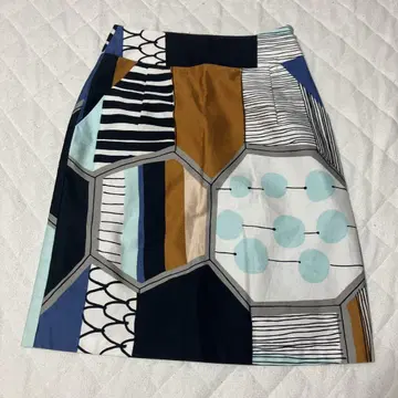마리메꼬 marimekko 패턴 스커트 무릎 기장 사이즈 32
