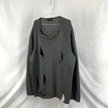 90s dkny damage pullover knit grunge y2k