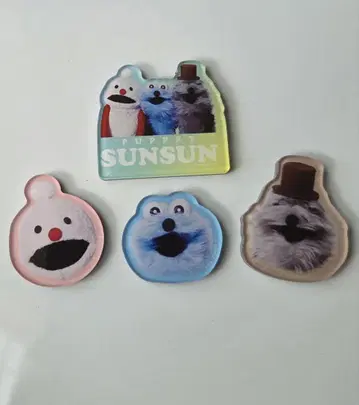 Puppet Sunsun 캐릭터 마그넷 세트 4종 세트