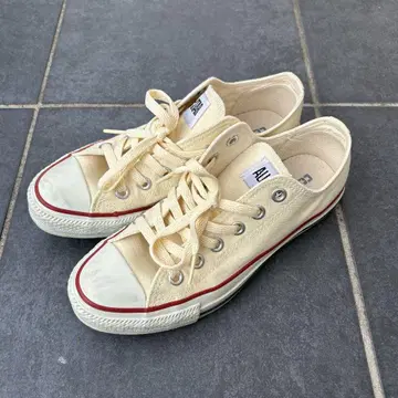 컨버스 올스타 24.0cm 내추럴 화이트 캔버스