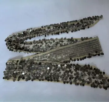 GALLARDAGALANTE 메쉬 스카프 스팽글 장식 약 145cm