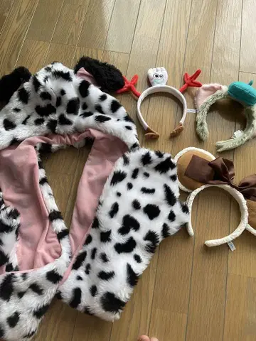 디즈니 101마리 강아지 모자, 머리띠 3개