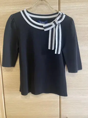 SALE M'S GRACY 블랙 반팔 니트 38