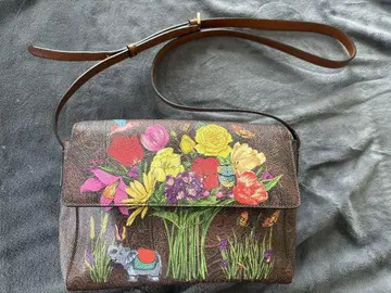 ETRO 꽃과 동물 디자인 숄더백