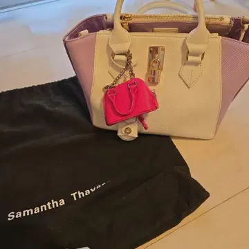 Samantha Thavasa 화이트 핑크 백