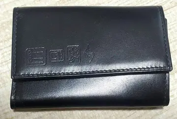 가죽 키 케이스 블랙