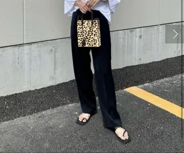 카프리슈 레마쥬 이지 스트레이트 팬츠 블랙 새상품급