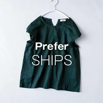 SHIPS 일본제 프리퍼 쉽스 셔츠 코튼 프렌치 슬리브 T