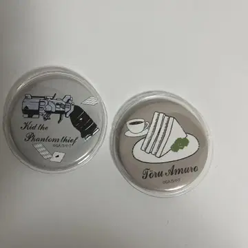 명탐정 코난 캔뱃지 2개 아마무 토오루 괴도 키드