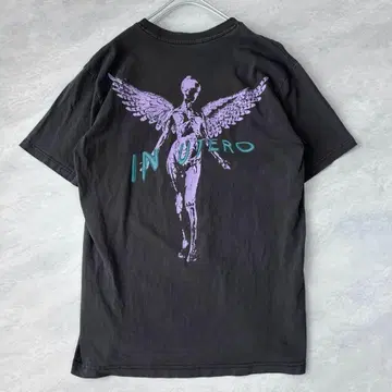 GAP 너바나 티셔츠 그레이 계열 M 사이즈 반팔 티셔츠 NIRVANA