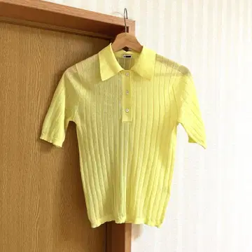 <H>SHEER RIB SHIRT KNIT PULLOVER/니트