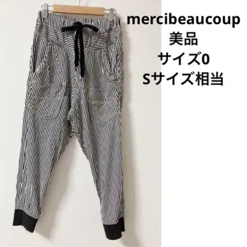 mercibeaucoup 메르시보쿠 새상품급 뒤 앞 스트라이프 S