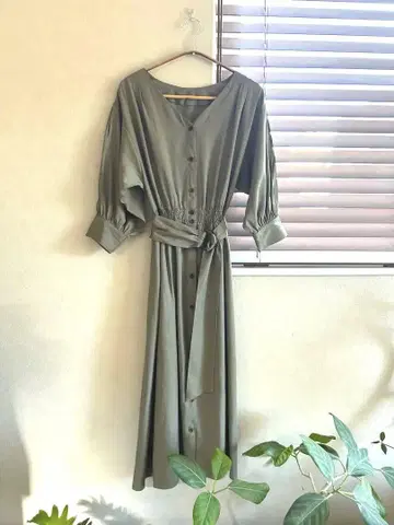 natural couture 원피스 D 캔 벨트 포함 롱 원피스