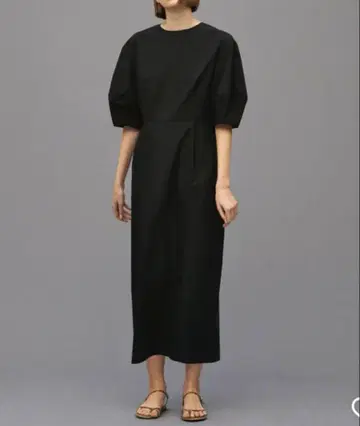 UNCRAVE 앙크레이브 파인 브로드 원피스 블랙 블랙