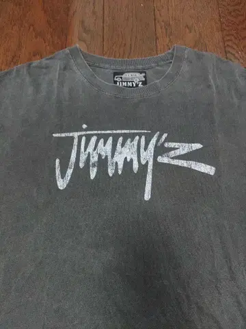 JIMMY'Z 티셔츠 L 흑먹색 블랙 피그먼트 염색