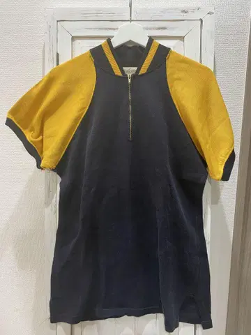 50s LOWE&CAMPBELL 하프 지퍼 레이온 티셔츠